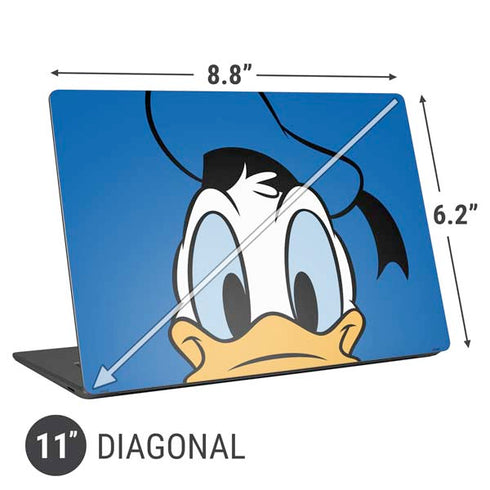 Disney Friends Donald Duck Up Close Universal Laptop 11in (8.8 x 6.2in) Skin